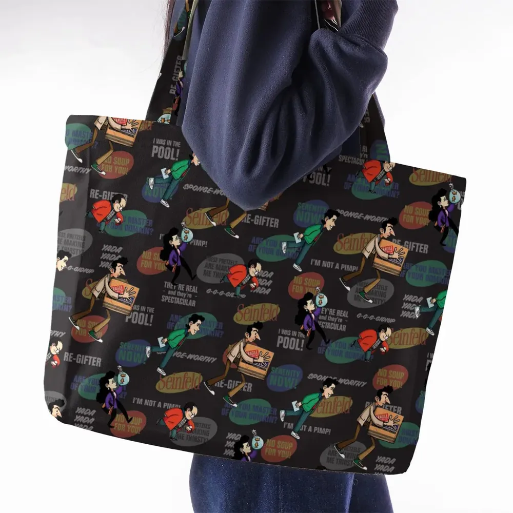 Retro Laughs Seinfeld Large Tote Bag - 2