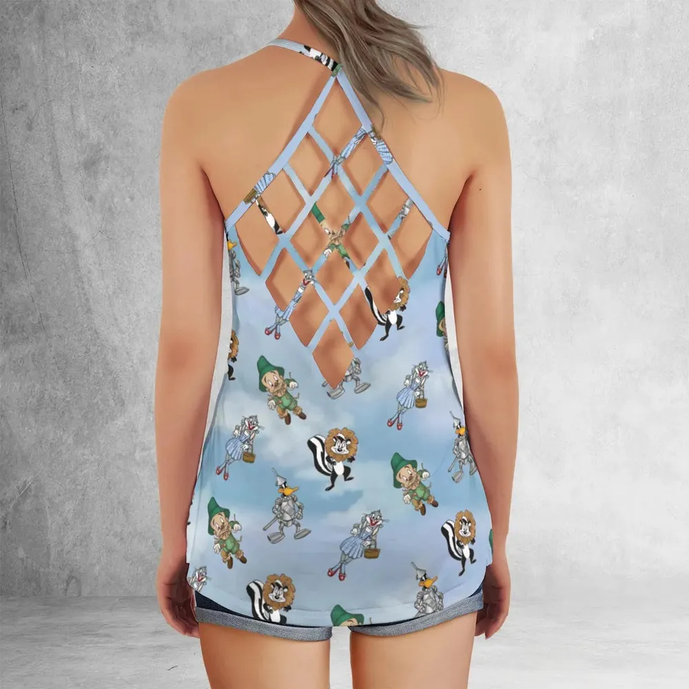 The Wizard Of Draws Looney Tunes Criss Cross Tank Top - 3