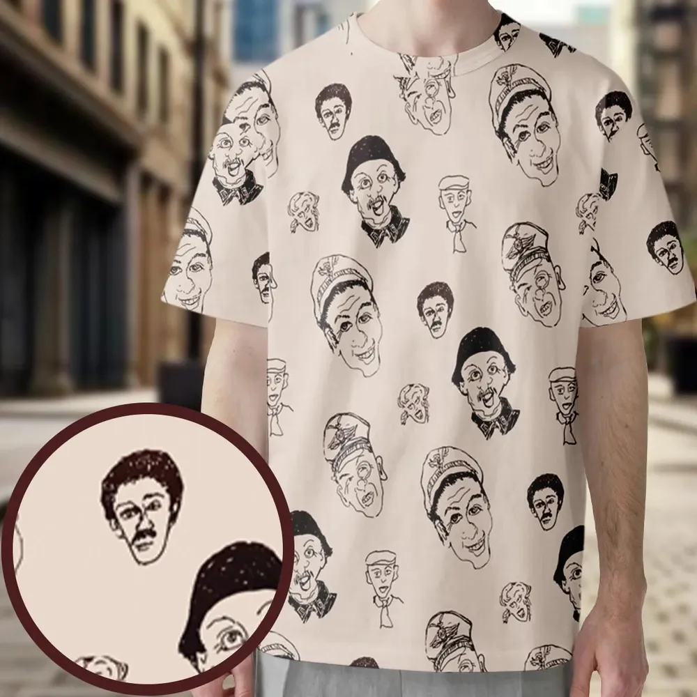 Retro Laughs Hogan's Heroes All-Over Print Unisex T-Shirt - 3