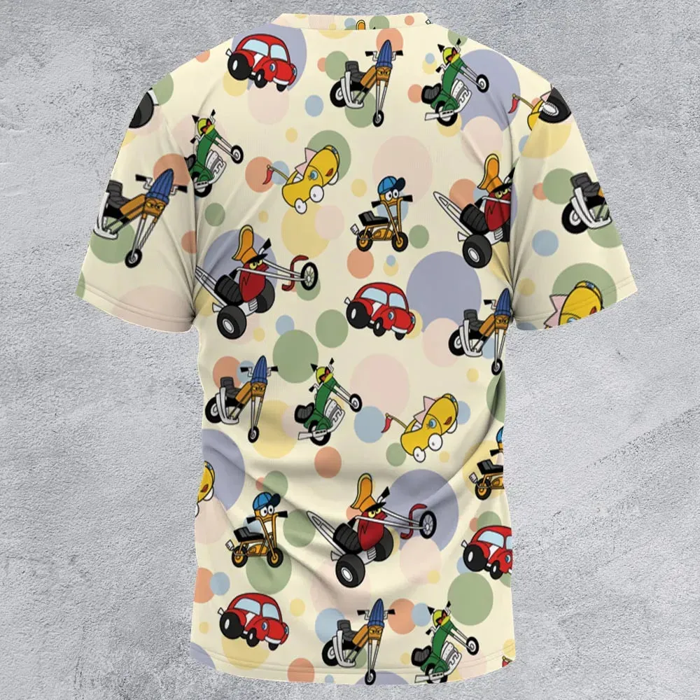 Wheelie and the Chopper Bunch All-Over Print Unisex T-Shirt - 2