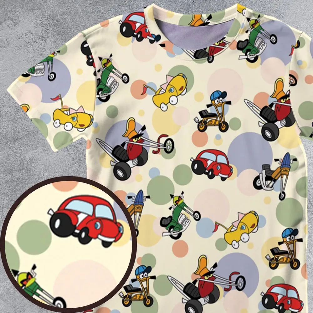 Wheelie and the Chopper Bunch All-Over Print Unisex T-Shirt - 4