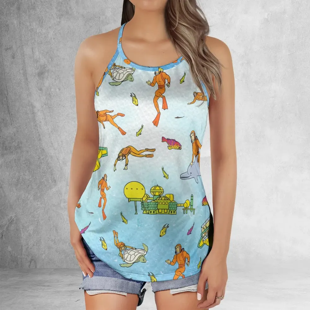 Underwater Sealab 2020 Criss Cross Tank Top - 2