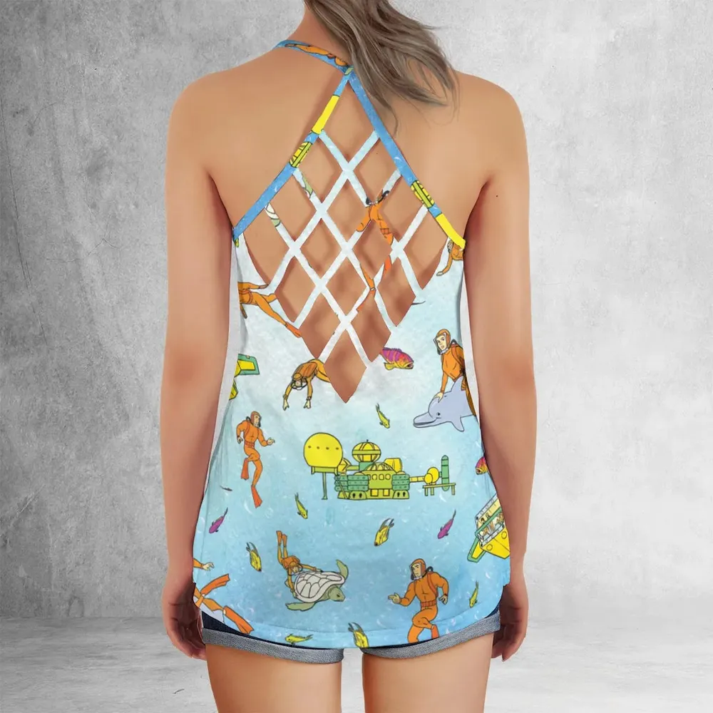 Underwater Sealab 2020 Criss Cross Tank Top - 3