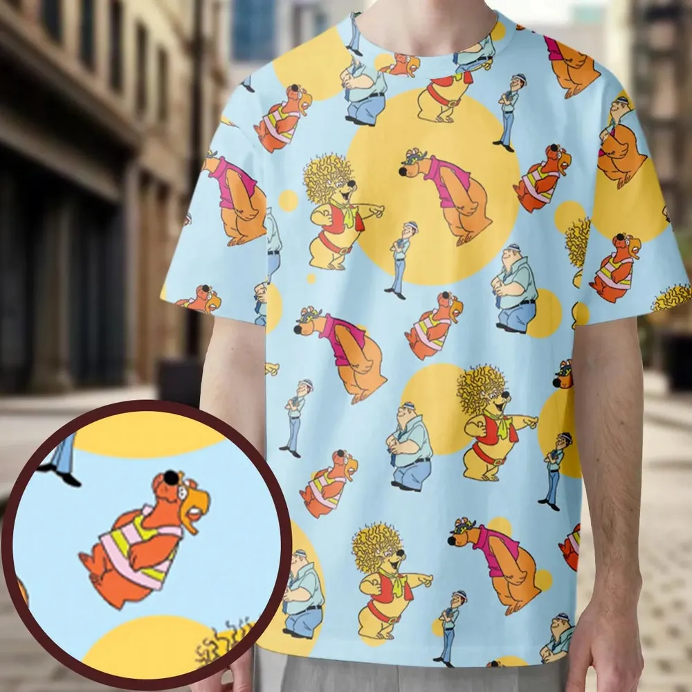 Help!... It's the Hair Bear Bunch! All-Over Print Unisex T-Shirt - 3