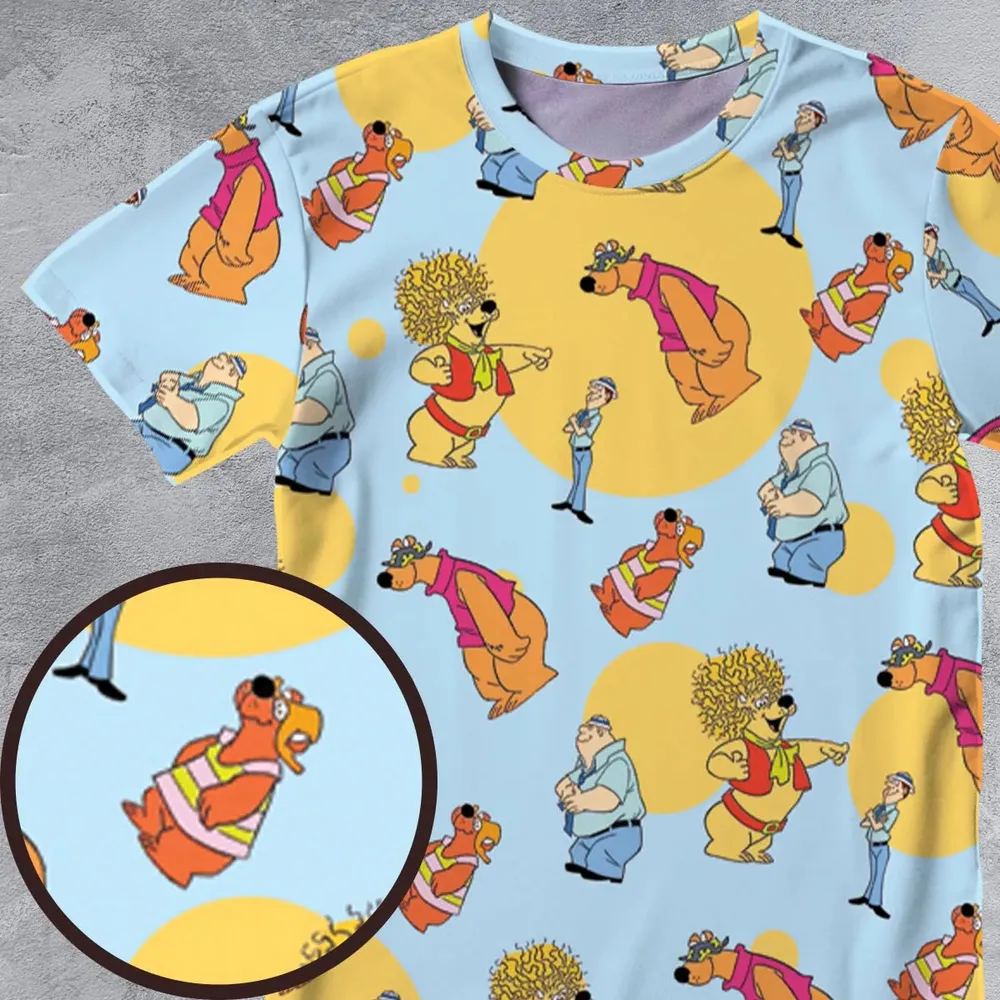 Help!... It's the Hair Bear Bunch! All-Over Print Unisex T-Shirt - 4