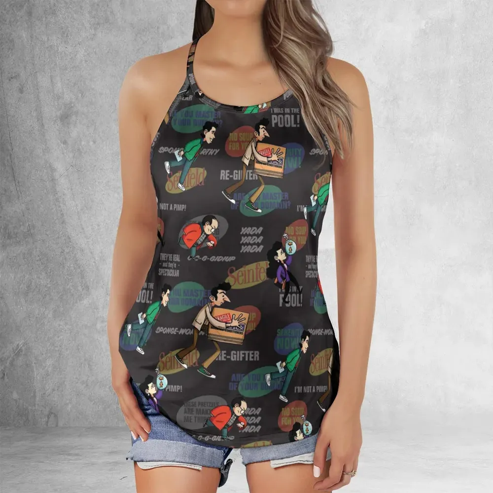 Retro Laughs Seinfeld Criss Cross Tank Top - 2