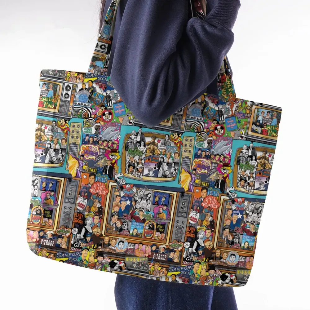 Timeless Memories of TV Large Tote Bag - 2