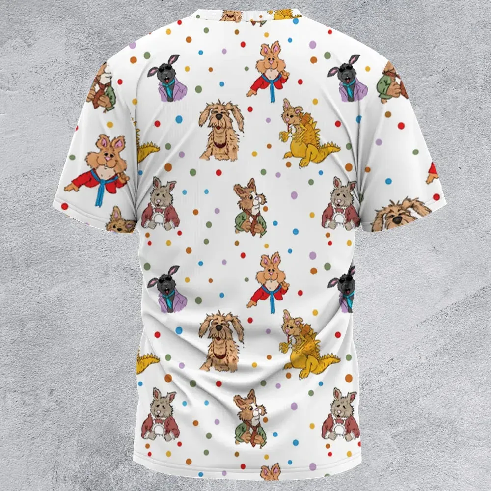 Tale of the Bunny Picnic Characters All-Over Print Unisex T-Shirt - 2
