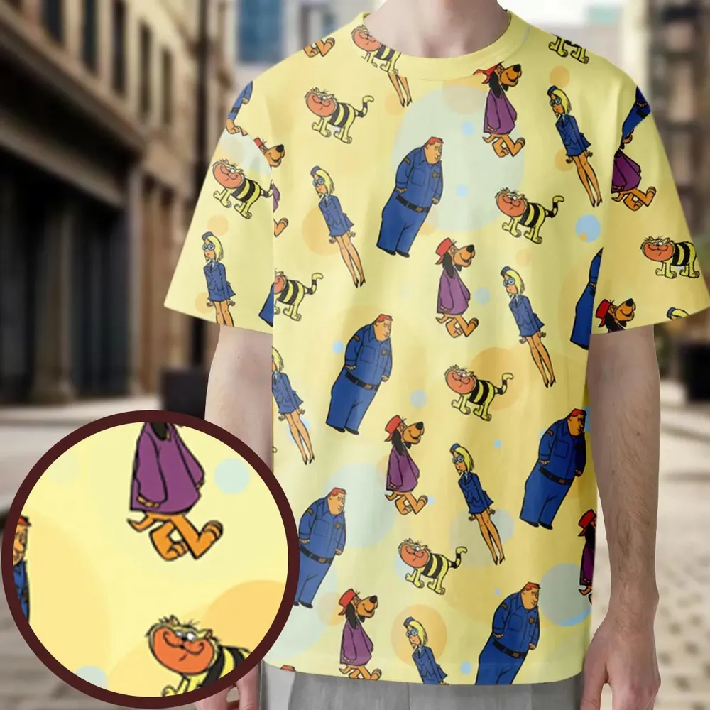 Hong Kong Phooey Power All-Over Print Unisex T-Shirt - 3