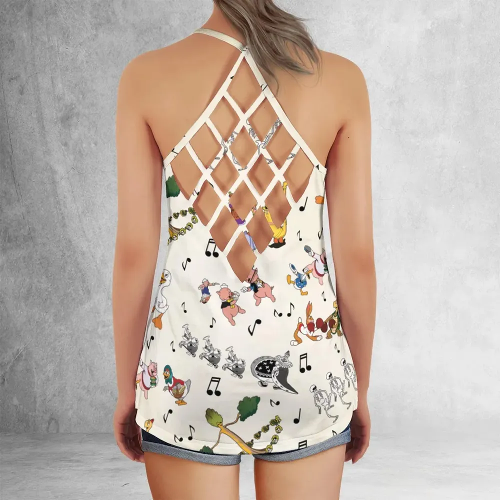 The Silly Symphony Characters Criss Cross Tank Top - 3