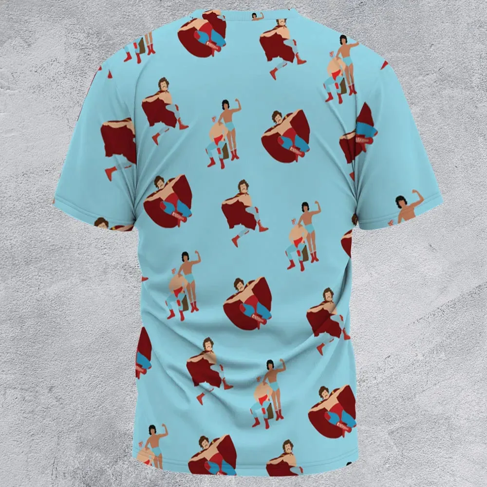Wrestle Style Nacho Libre All-Over Print Unisex T-Shirt - 2