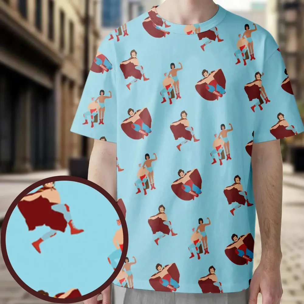 Wrestle Style Nacho Libre All-Over Print Unisex T-Shirt - 3