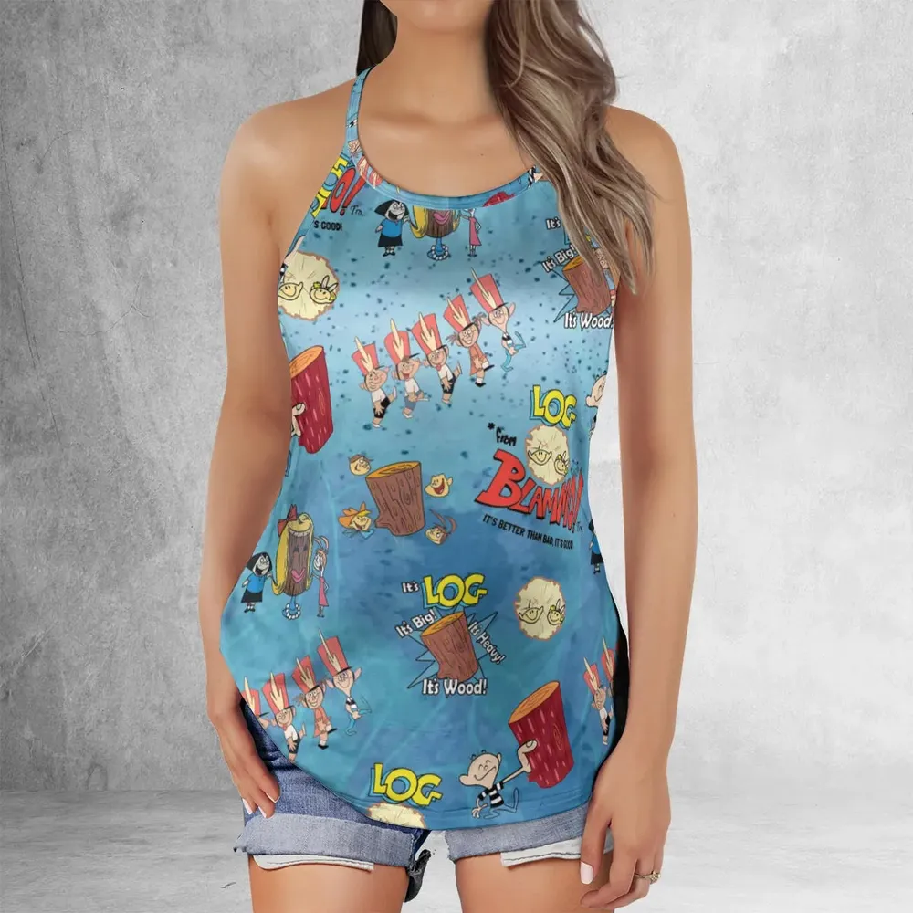 It's Log It's Big It's Heavy Criss Cross Tank Top - 2