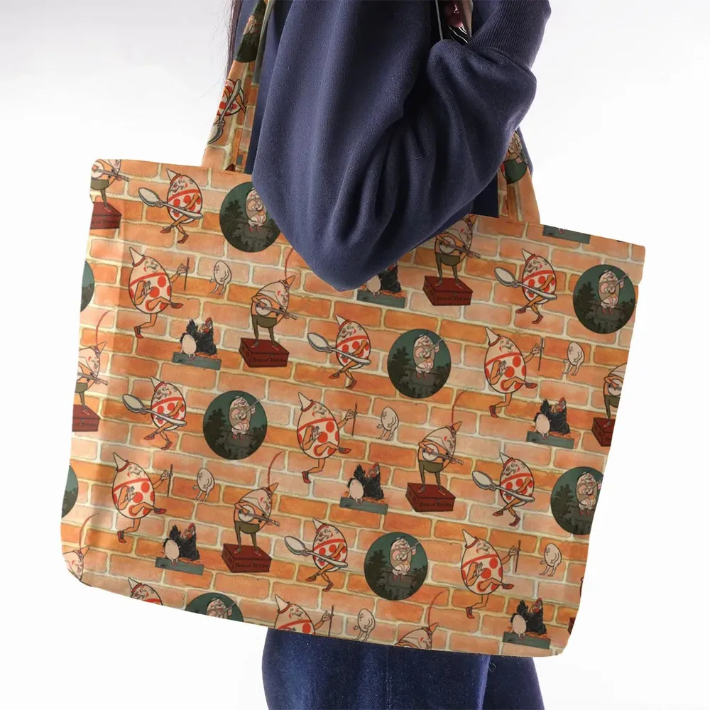 Retro Humpty Dumpty Large Tote Bag - 2