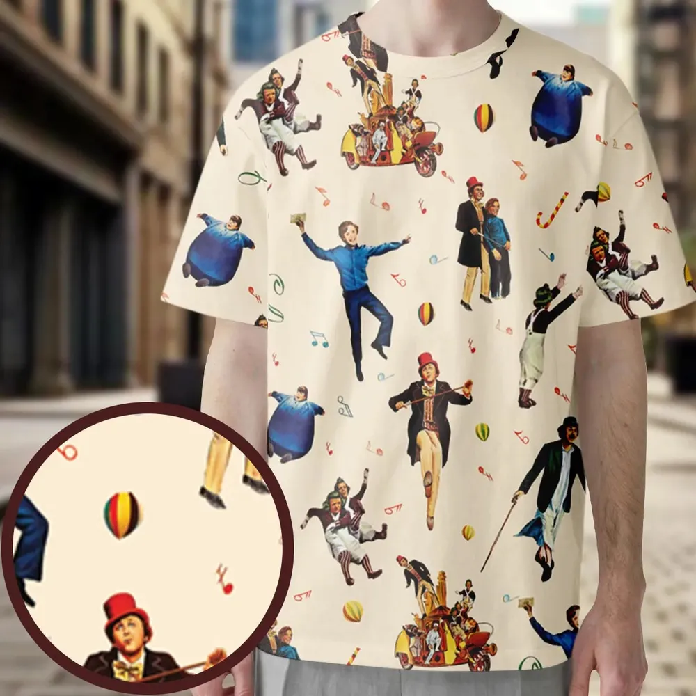 It's Scruumdidiyumptious Willy Wonka And Chocolate Factory All-Over Print Unisex T-Shirt - 3