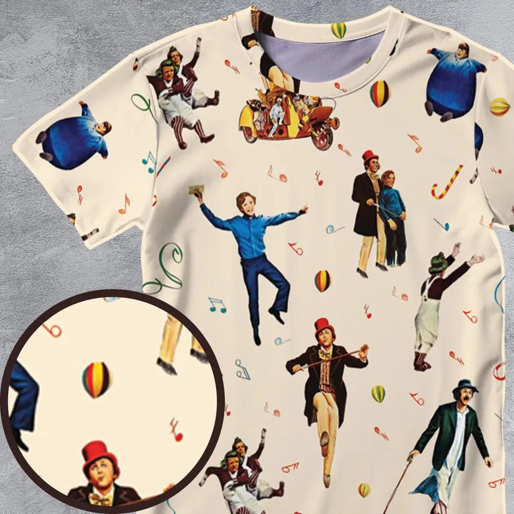 It's Scruumdidiyumptious Willy Wonka And Chocolate Factory All-Over Print Unisex T-Shirt - 4