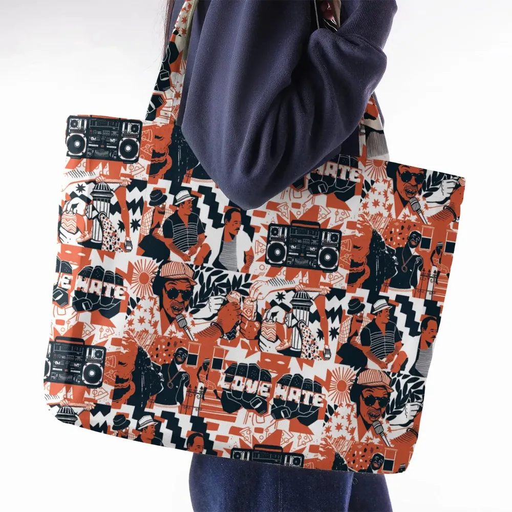 Love and Hate Do The Right Thing Large Tote Bag - 2