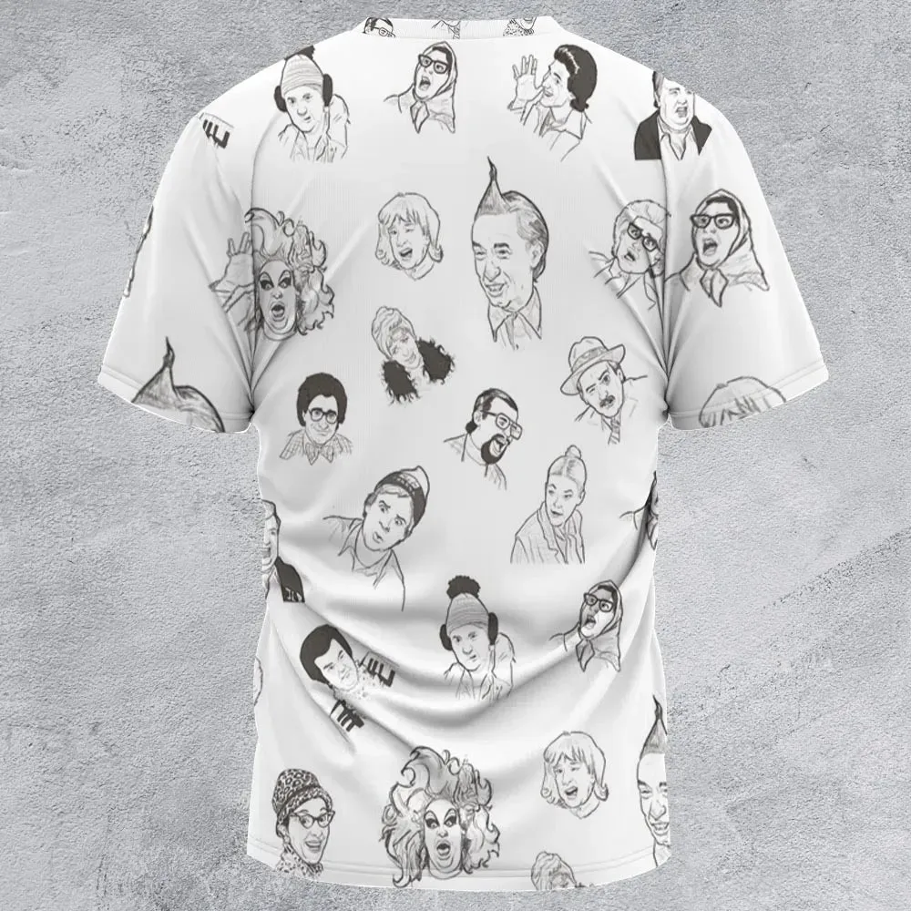 Second City Television Characters All-Over Print Unisex T-Shirt - 2