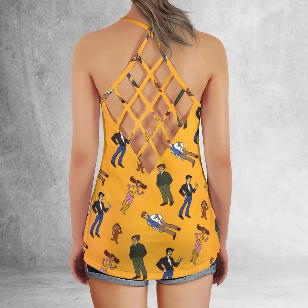 The Fonz and the Happy Days Gang Criss Cross Tank Top - 3