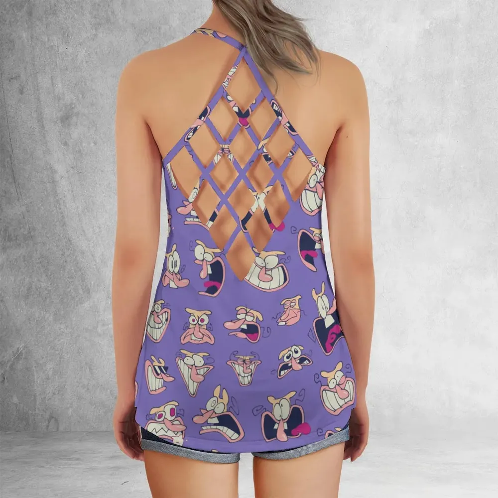 The Noise Pizza Tower Criss Cross Tank Top - 3