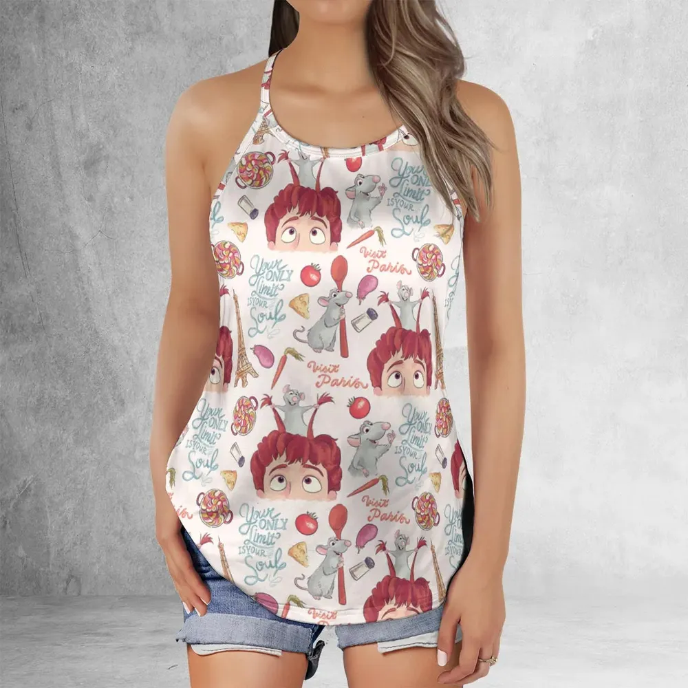 Cute Controller Ratatouille Criss Cross Tank Top - 2
