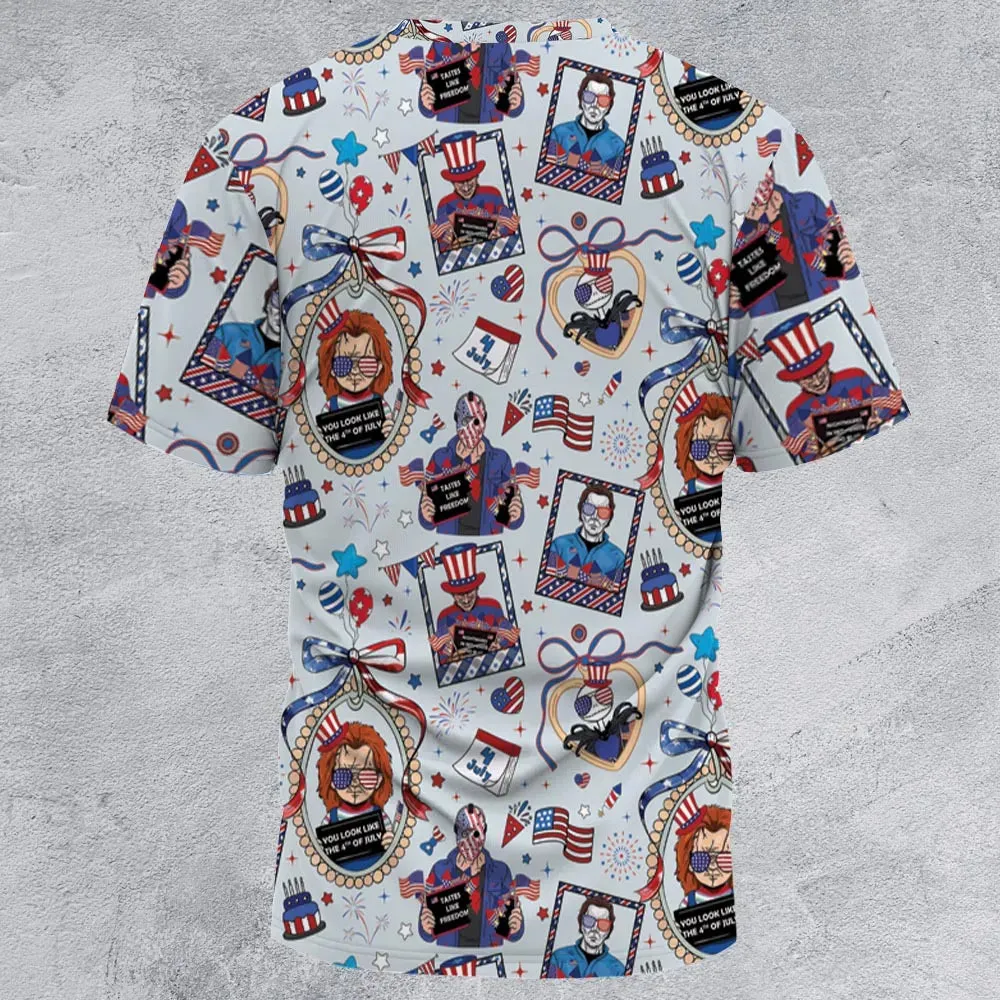 Patriotic Horror All-Over Print Unisex T-Shirt - 2