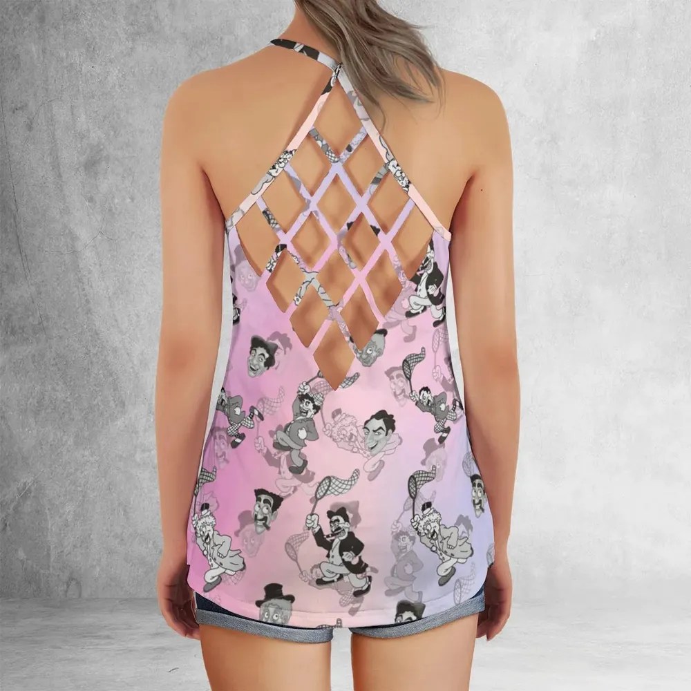 The Animated Marx Brothers Characters Criss Cross Tank Top - 3