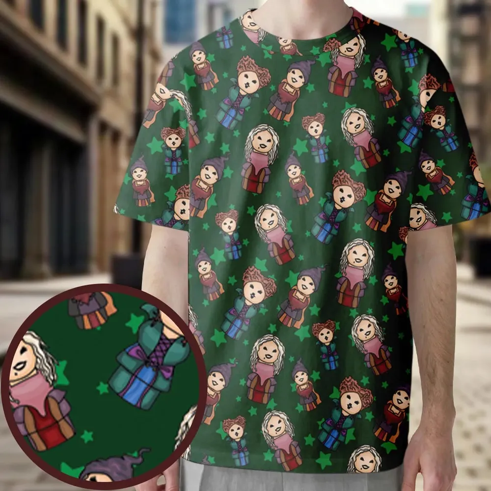 Hocus Pocus Little Witches All-Over Print Unisex T-Shirt - 3