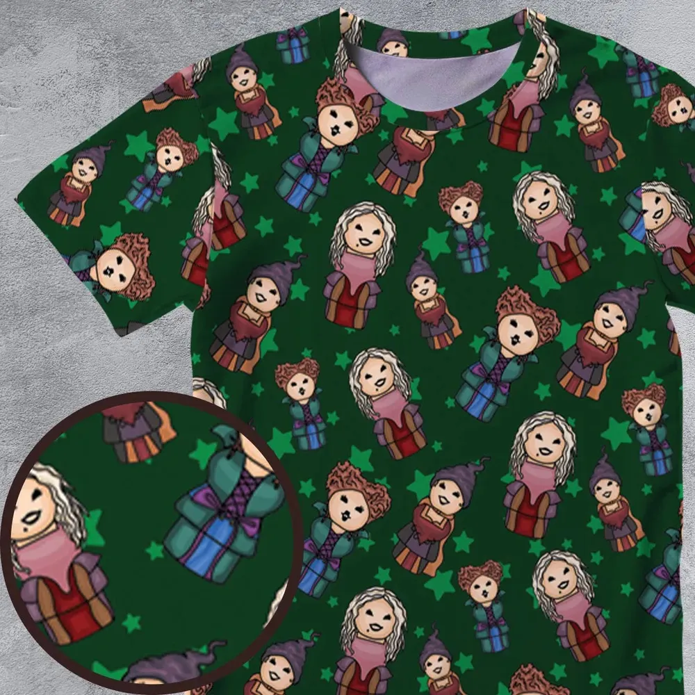 Hocus Pocus Little Witches All-Over Print Unisex T-Shirt - 4