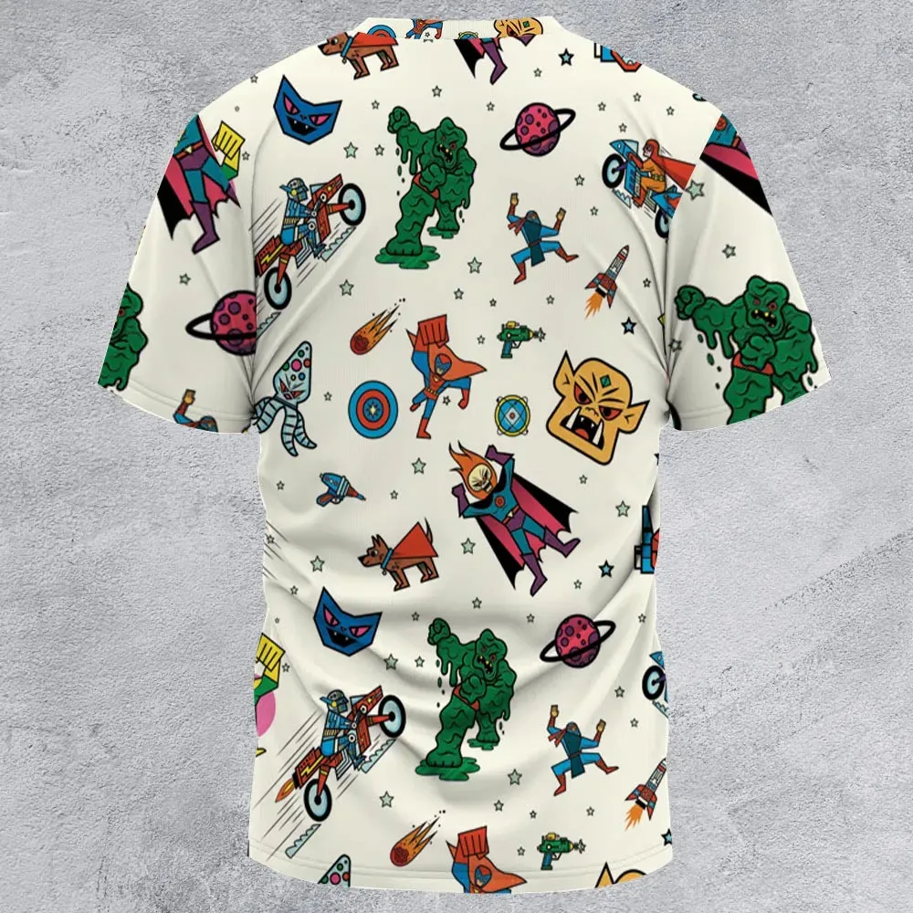 Nastalgic Cartoon Villains All-Over Print Unisex T-Shirt - 2
