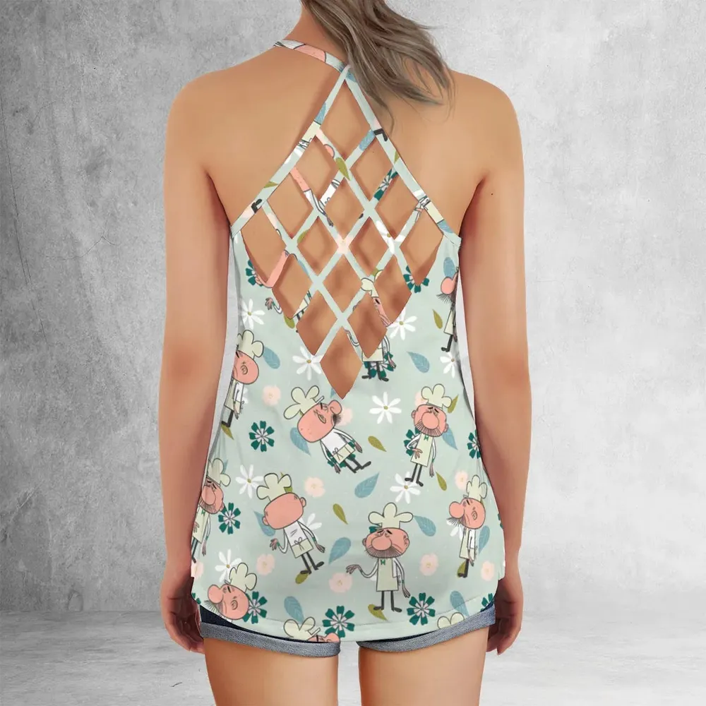Old Bill Peabody's Improbable History Criss Cross Tank Top - 3
