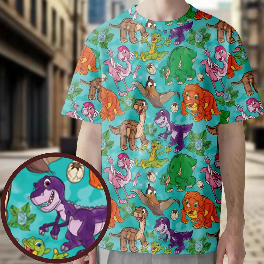 Squad Goals The Land Before Time All-Over Print Unisex T-Shirt - 3