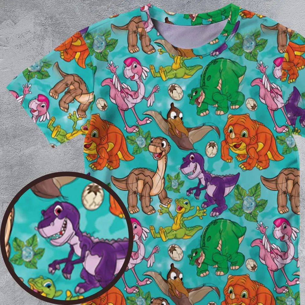 Squad Goals The Land Before Time All-Over Print Unisex T-Shirt - 4