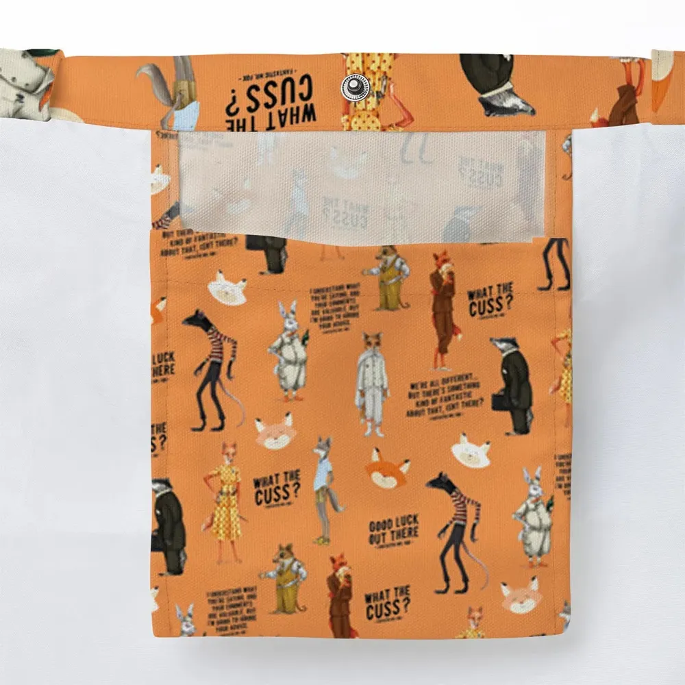 Cuss You Are Fantastic Mr. Fox Large Tote Bag - 3