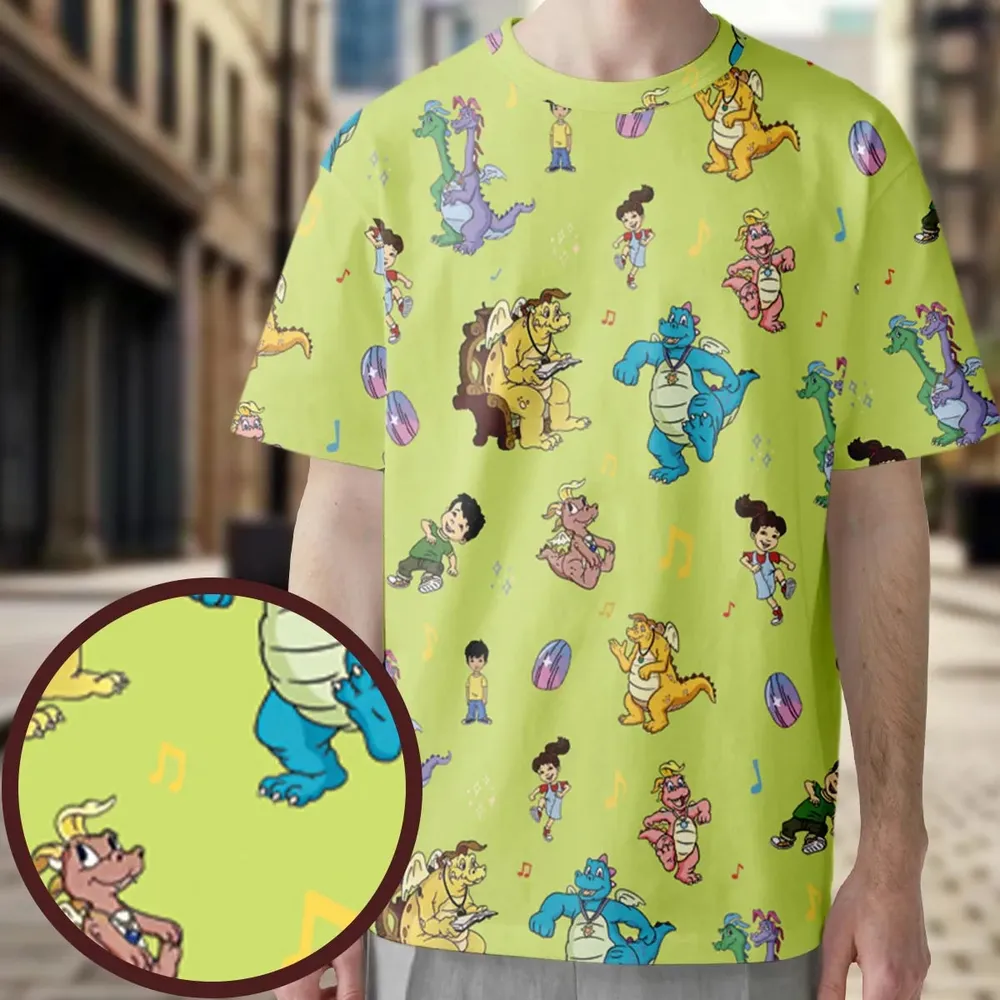 Dragontales Characters All-Over Print Unisex T-Shirt - 3