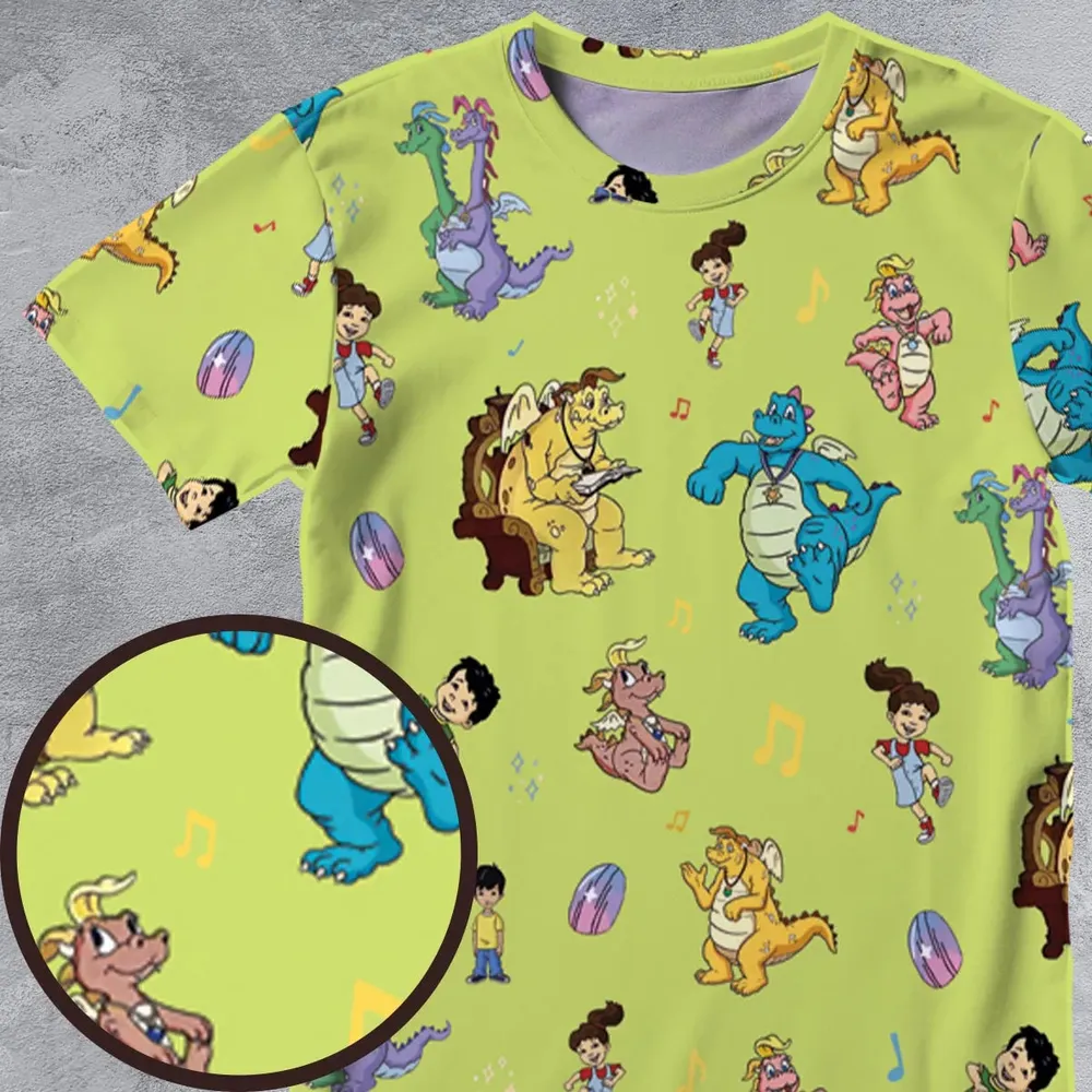 Dragontales Characters All-Over Print Unisex T-Shirt - 4