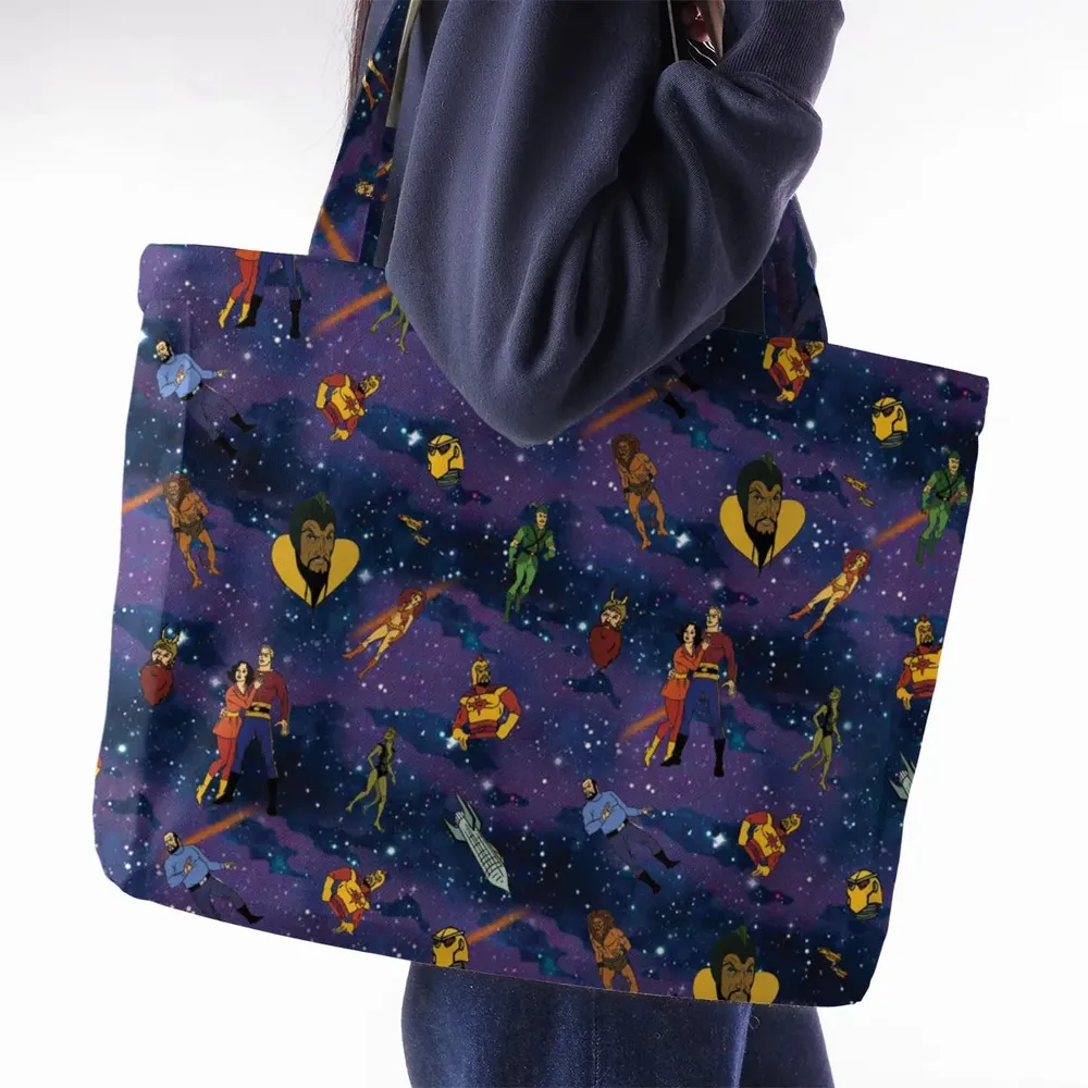 Flash Gordon Cartoon Characters Large Tote Bag - 2