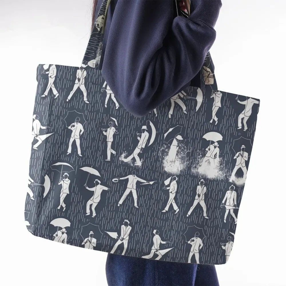 Singin' in the Rain Wall Mural Large Tote Bag - 2