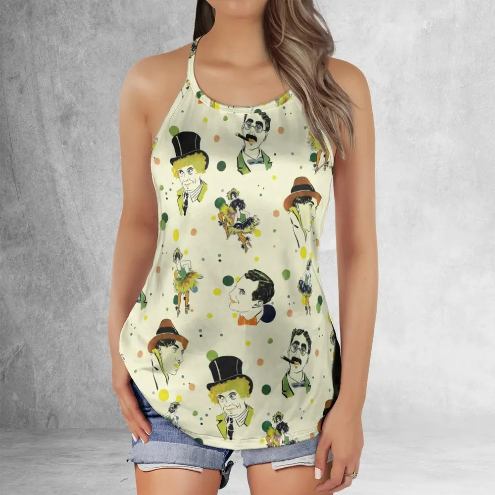 The Cocoanuts The Marx Brothers Criss Cross Tank Top - 2