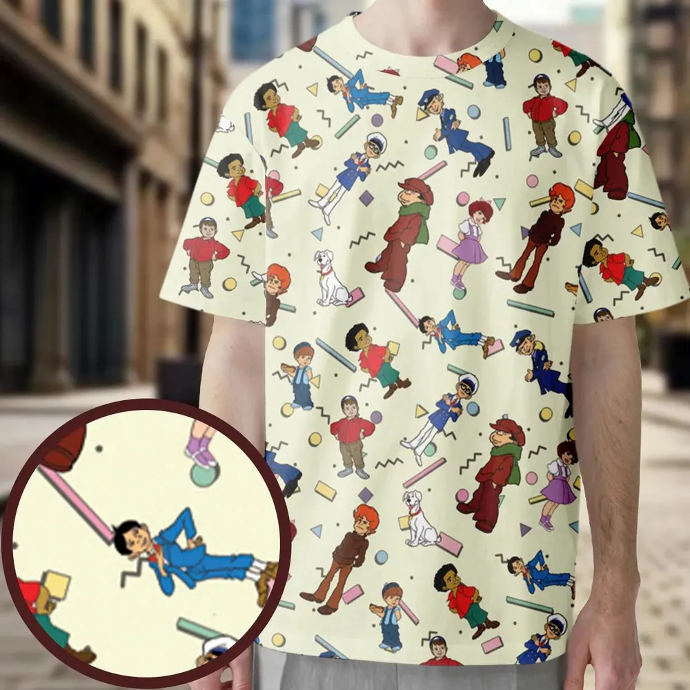 The Little Rascals Cartoon Characters All-Over Print Unisex T-Shirt - 3