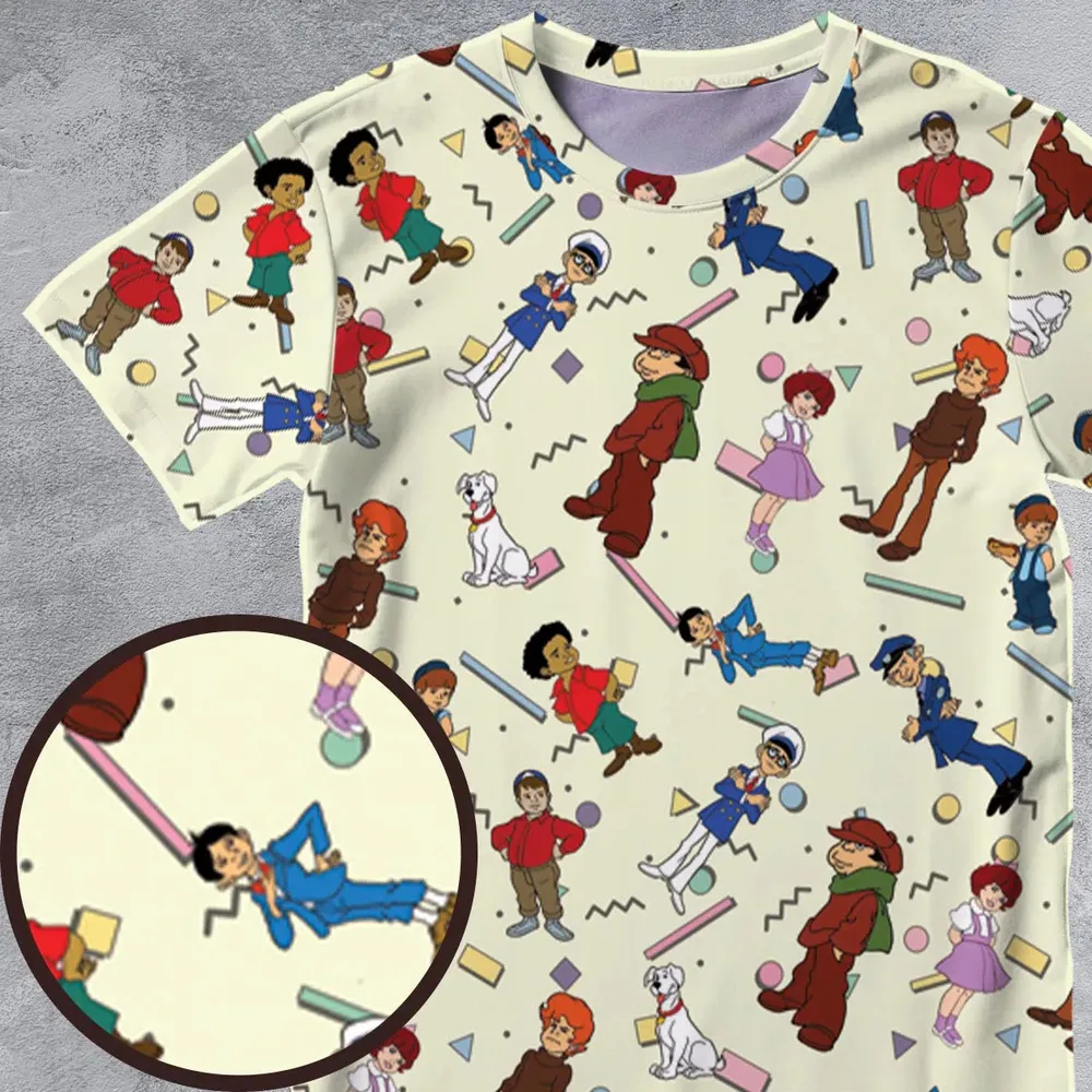The Little Rascals Cartoon Characters All-Over Print Unisex T-Shirt - 4
