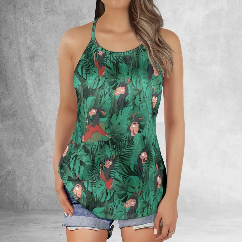 Llama Kuzco The Emperor's New Groove Criss Cross Tank Top - 2