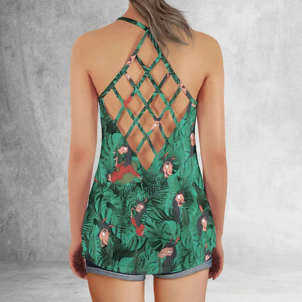 Llama Kuzco The Emperor's New Groove Criss Cross Tank Top - 3