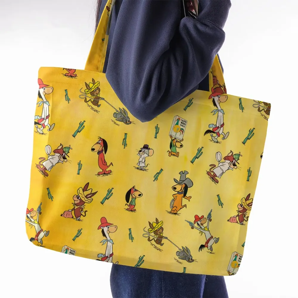 The Quick Draw McGraw Show Characters Large Tote Bag - 2
