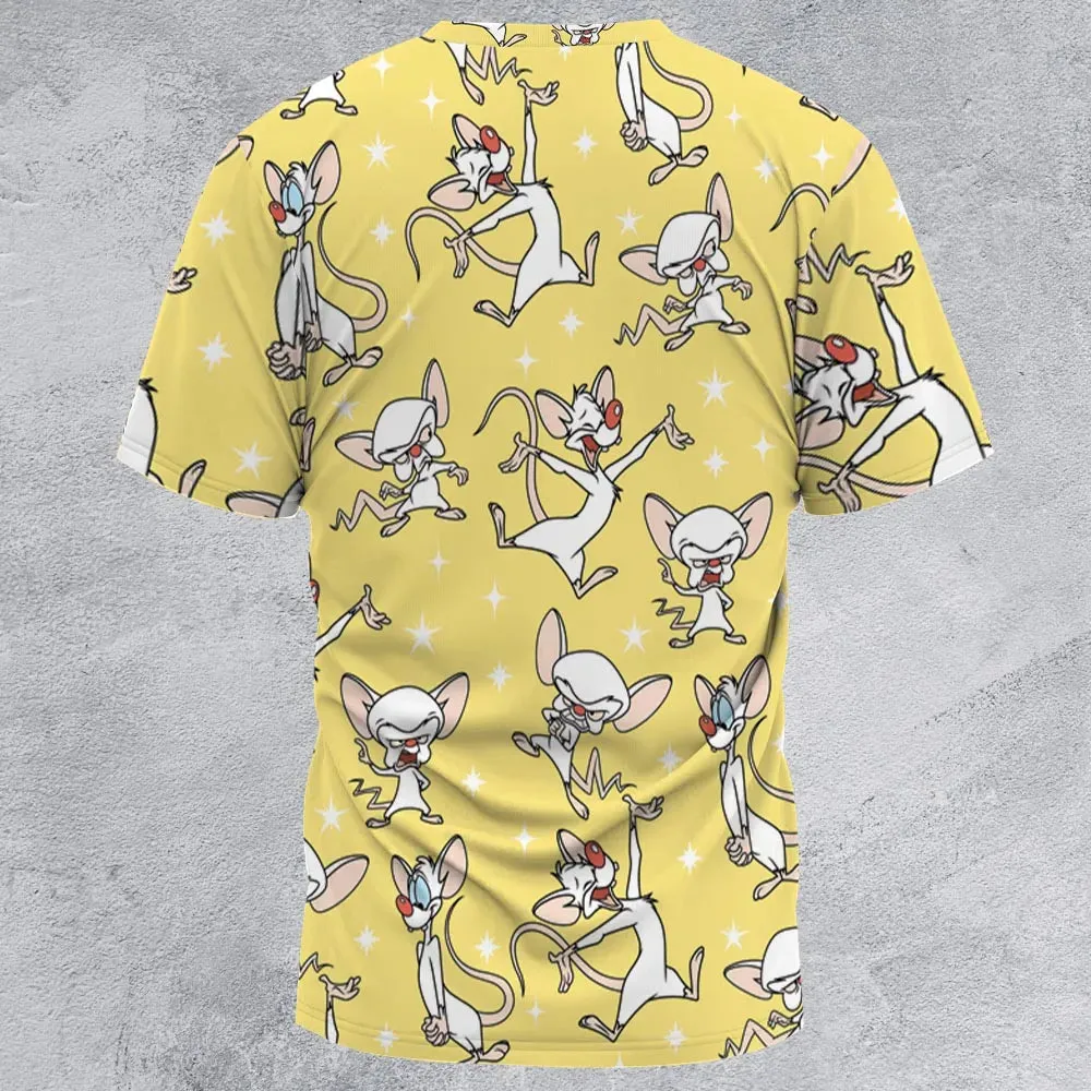 Lab Style Pinky and the Brain All-Over Print Unisex T-Shirt - 2