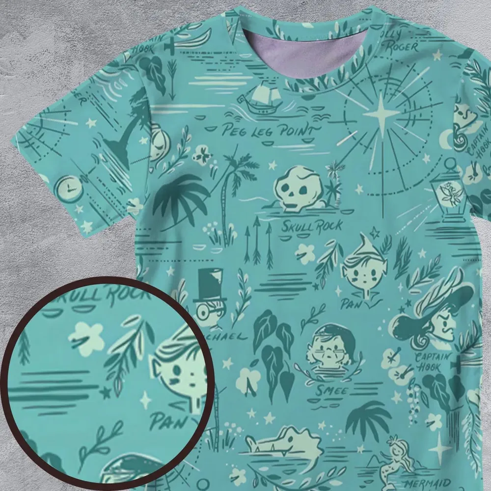 Forever Neverland Peter Pan All-Over Print Unisex T-Shirt - 4