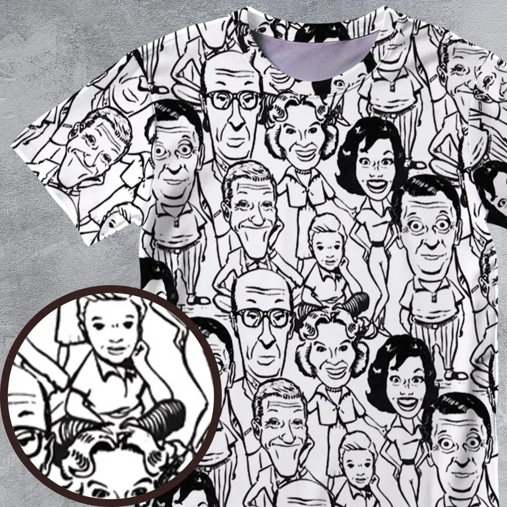 Vintage Dick Van Dyke Show All-Over Print Unisex T-Shirt - 4