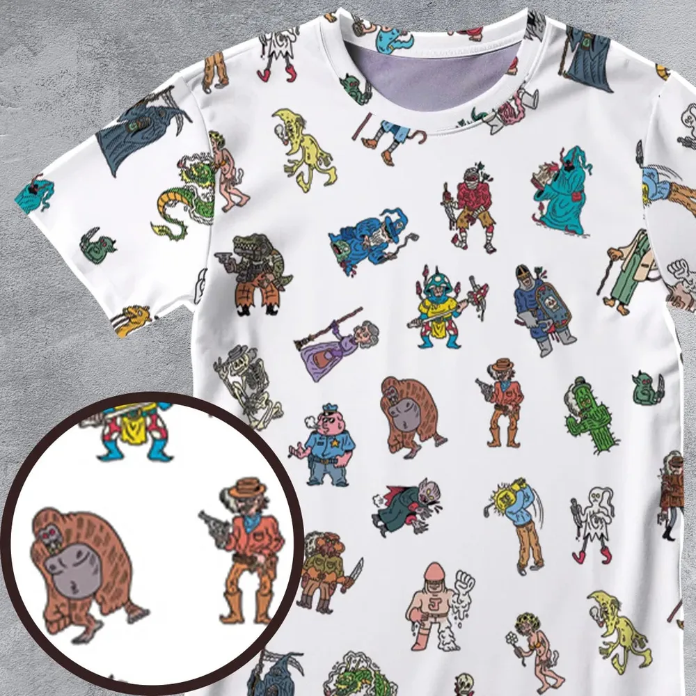Characters Of Scumby All-Over Print Unisex T-Shirt - 4