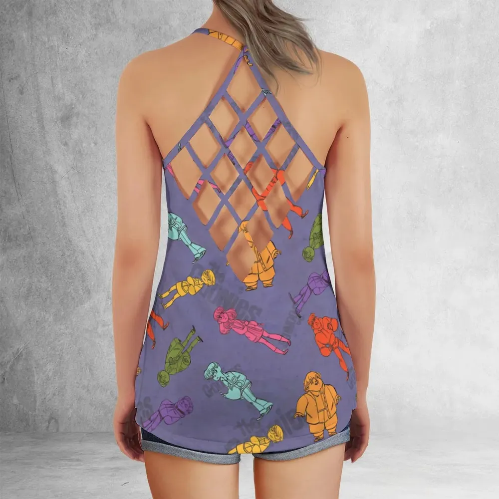 80s Adventure The Goonies Criss Cross Tank Top - 3