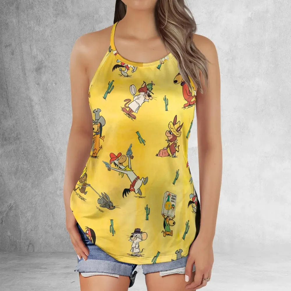 The Quick Draw McGraw Show Characters Criss Cross Tank Top - 2